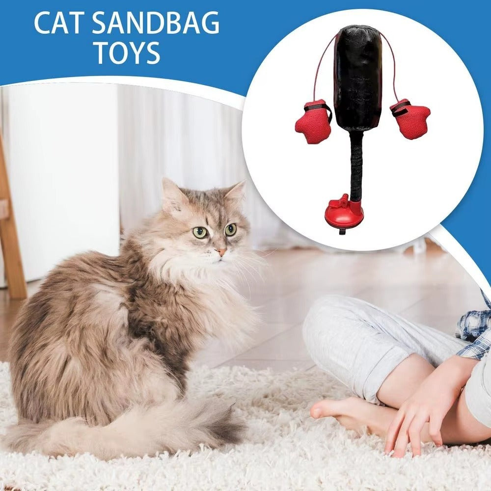 Portable Cat Punching Bag Toy - PawTyson's Punching Bag
